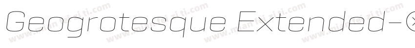 Geogrotesque Extended字体转换